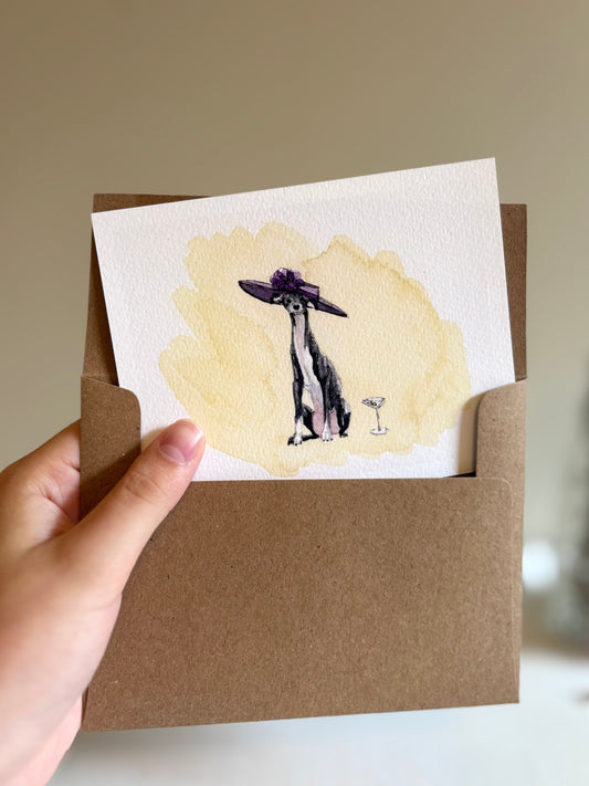 Greyhound Miniature Art Print