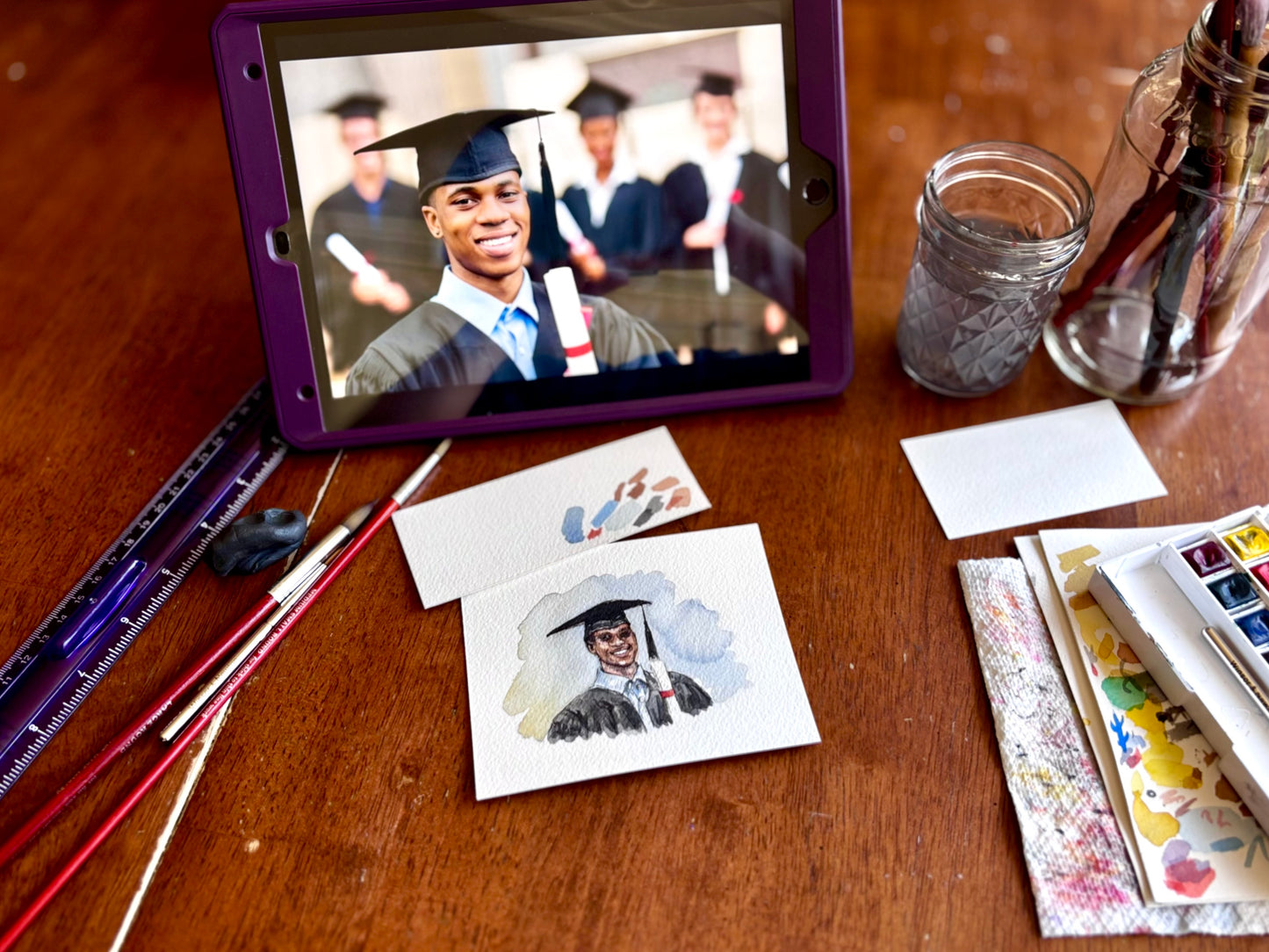 Graduation Portrait - Custom Original Artwork