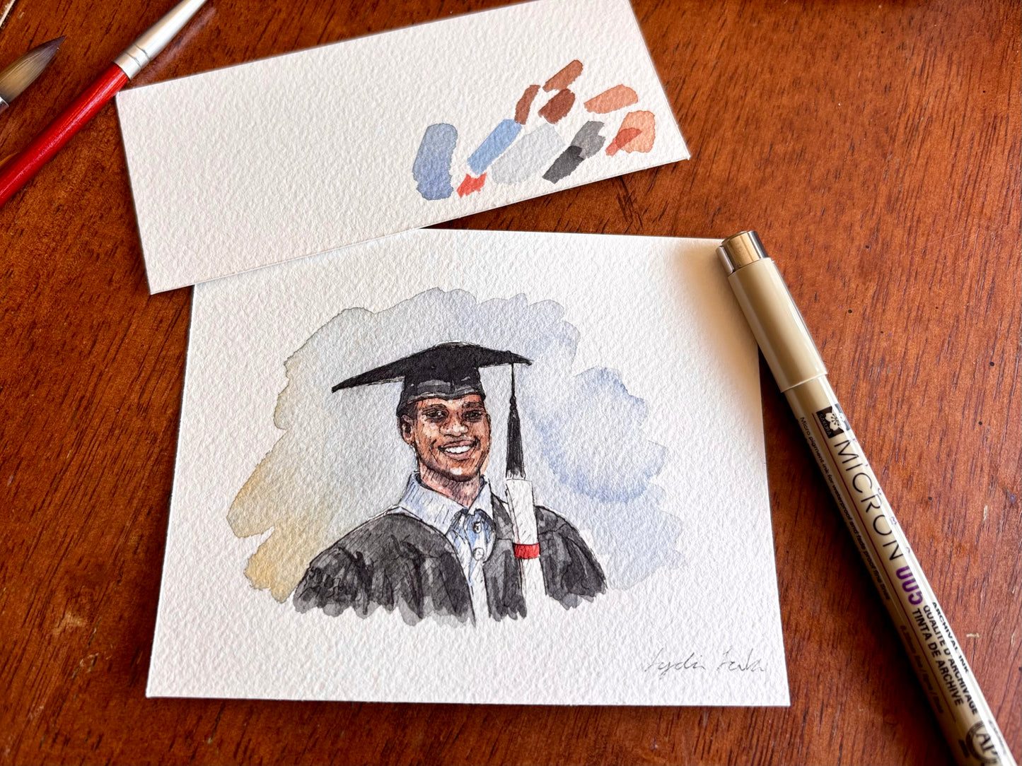Graduation Portrait - Custom Original Artwork