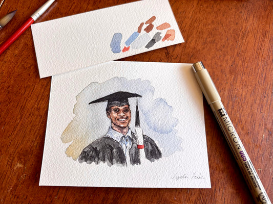Graduation Portrait - Custom Original Artwork