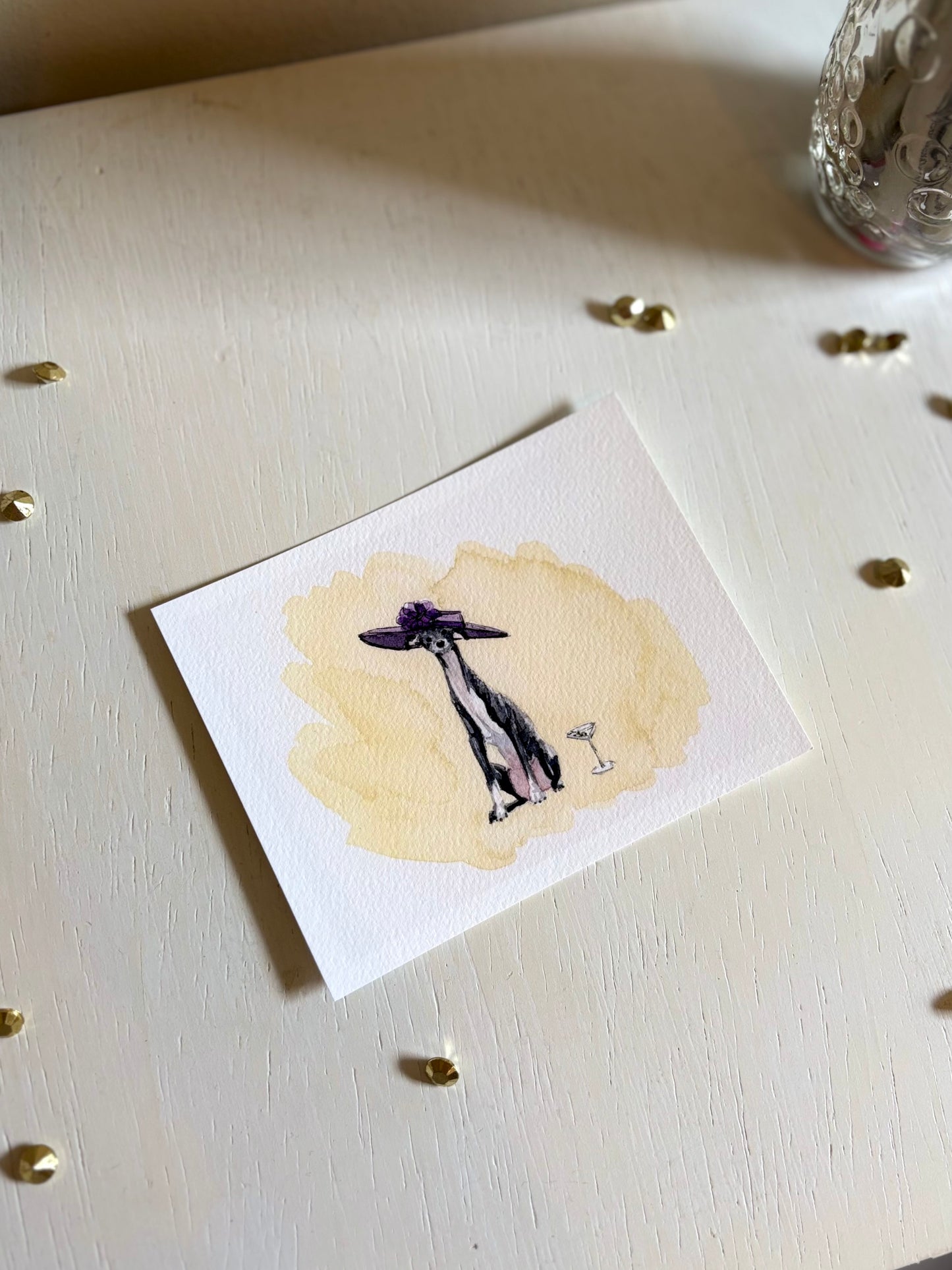 Greyhound Miniature Art Print