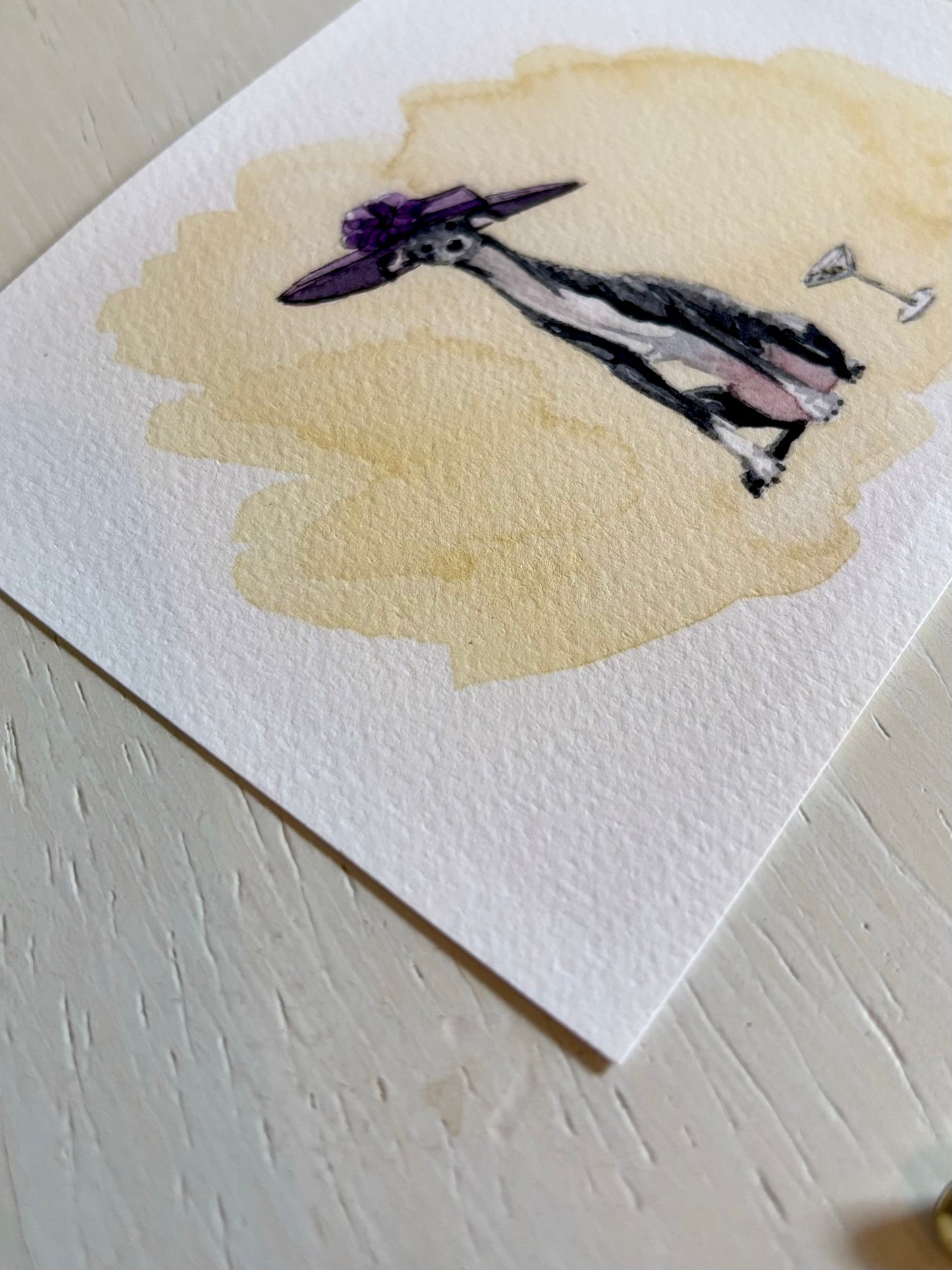 Greyhound Miniature Art Print