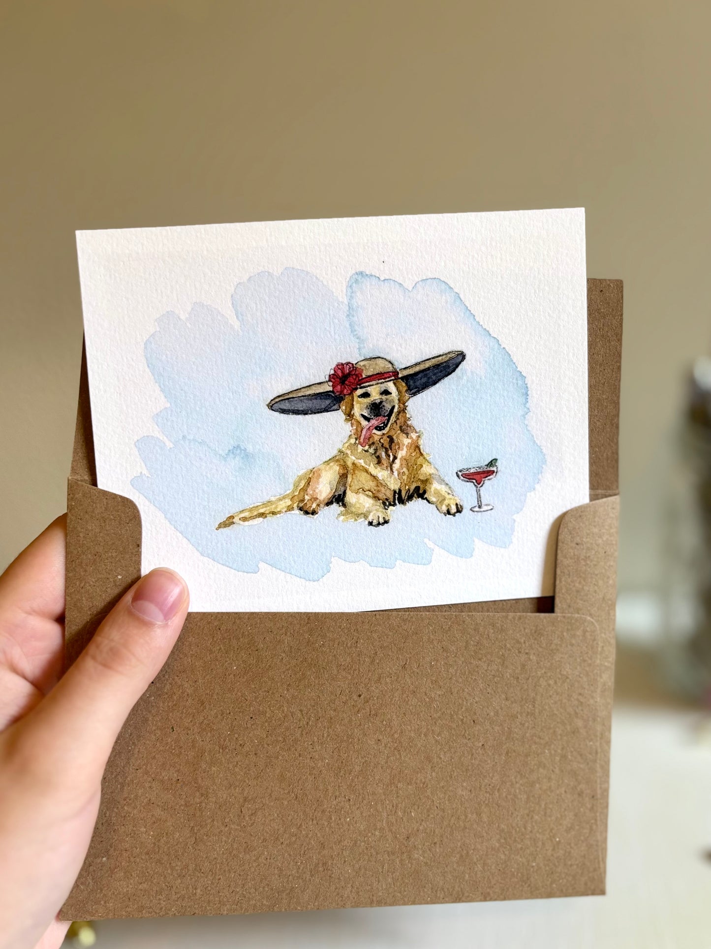Golden Retriever Miniature Art Print