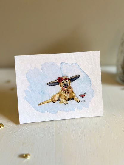 Golden Retriever Miniature Art Print