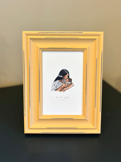 Personalized Baby's First Christmas Gift 2026 | Original Custom Portrait