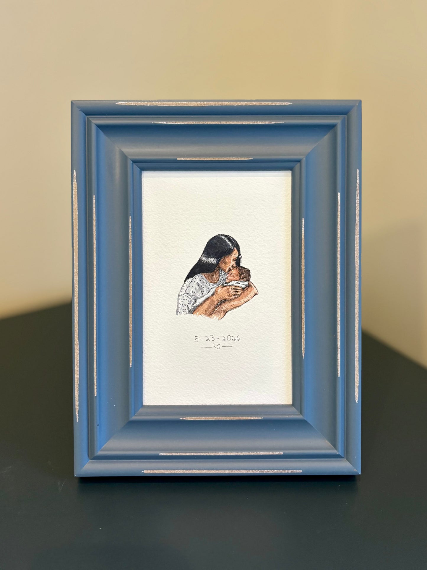 Personalized Baby's First Christmas Gift 2026 | Original Custom Portrait