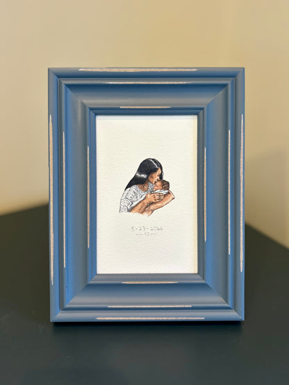 Personalized Baby's First Christmas Gift 2026 | Original Custom Portrait